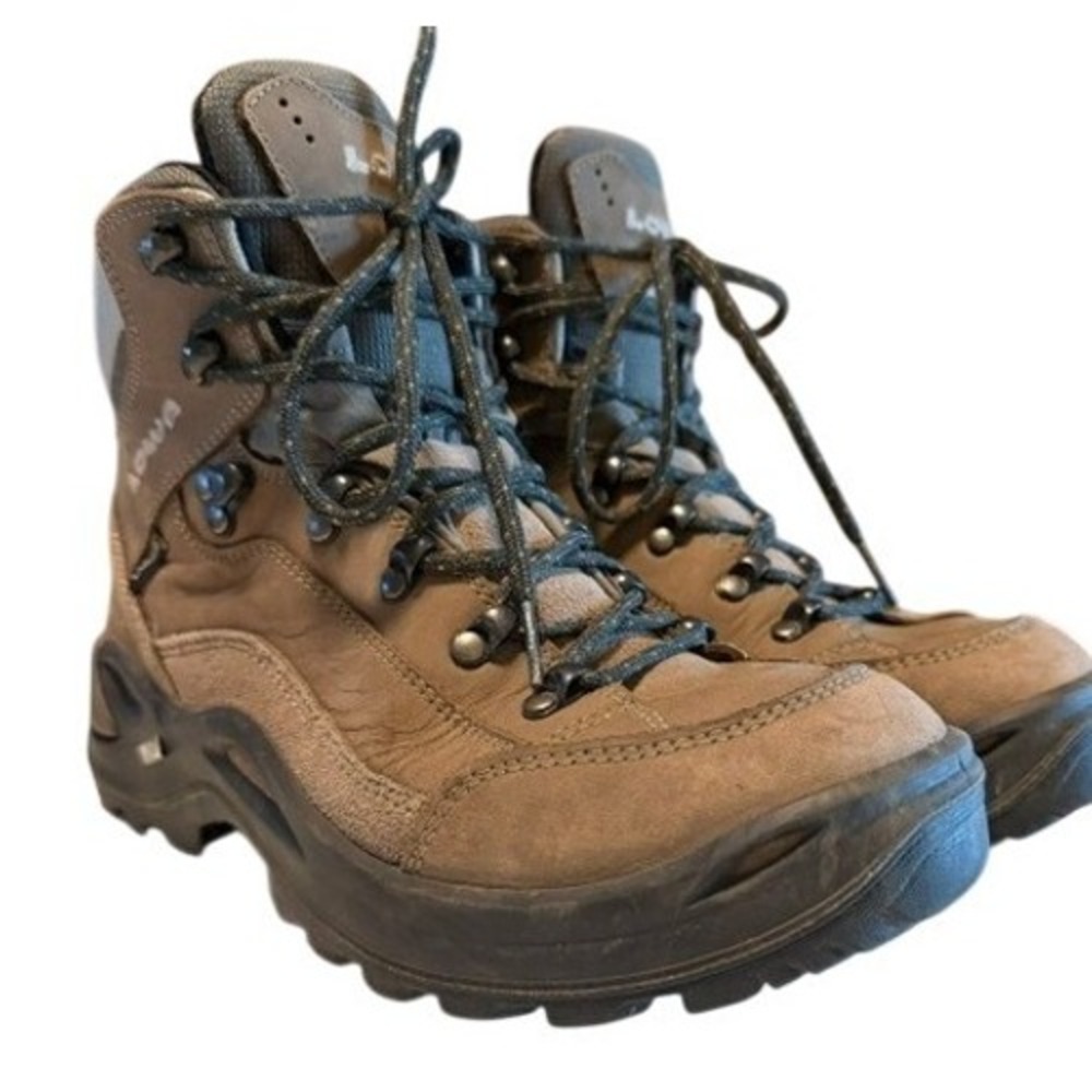 Lowa Renegade GTX Mid Ws Brown Gore-Tex Vibram Hiking Boots Womens 8